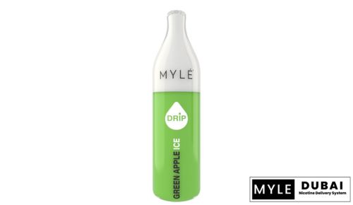 Myle Drip Green Apple Disposable Device