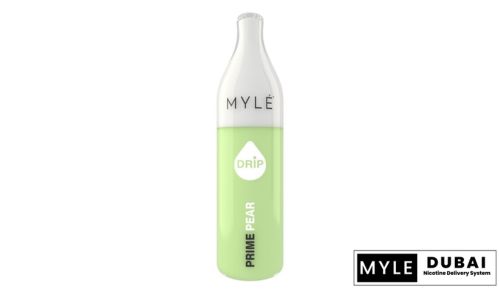 Myle Drip Prime Pear Disposable Device